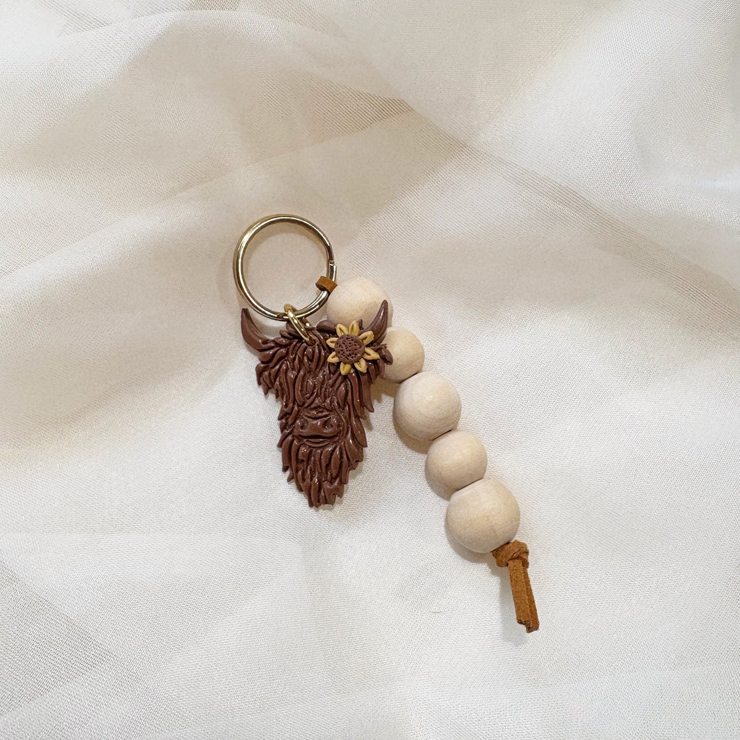 Highland Cow Keychain