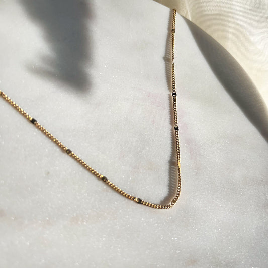 Gold Circle Chain Necklace