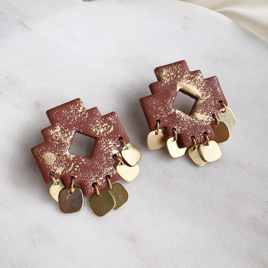 Speckled Aztec Studs