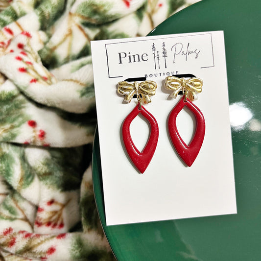 Holiday Bow Dangles