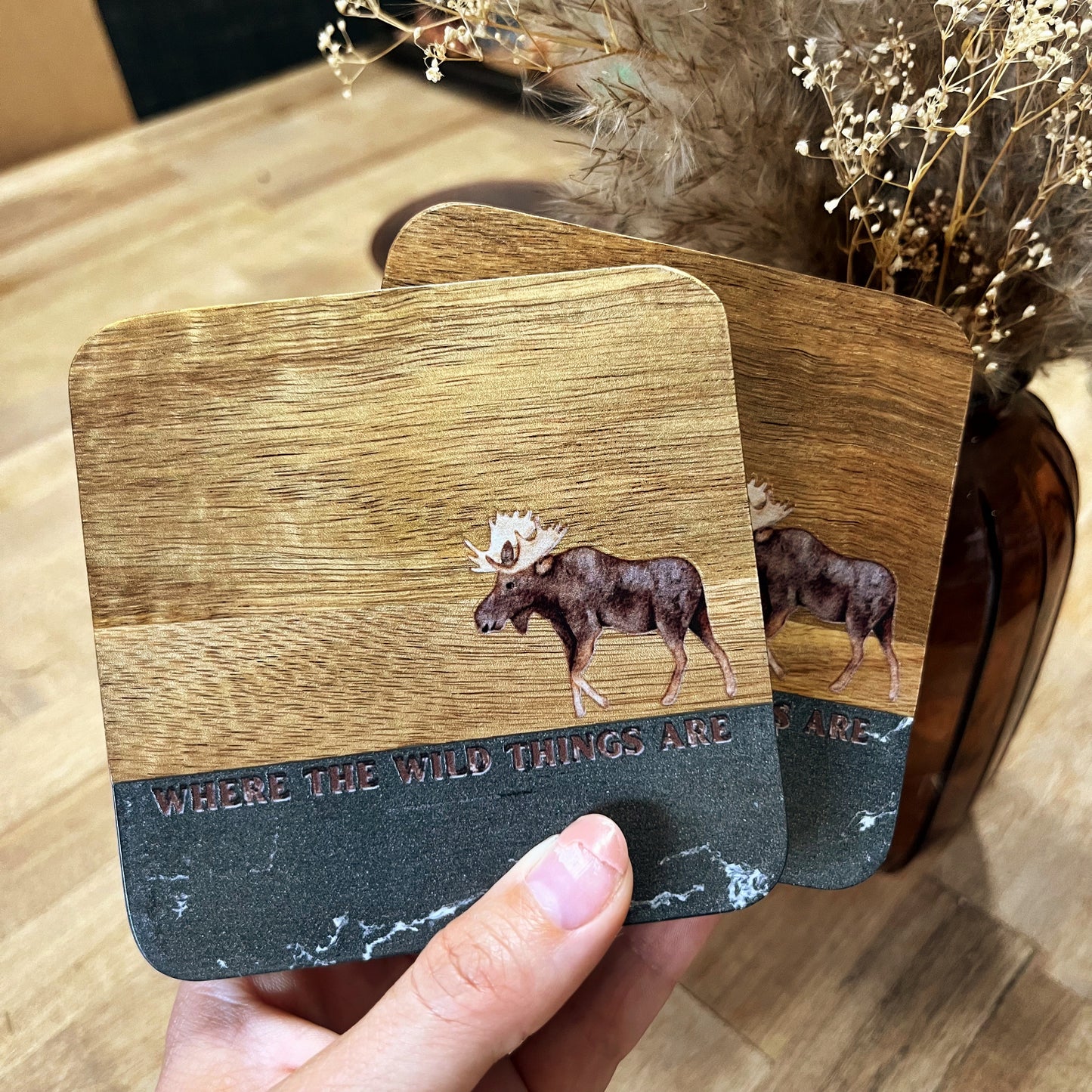 Moose Table Coasters