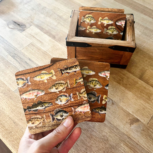 Set of 4 Fish Table Coasters