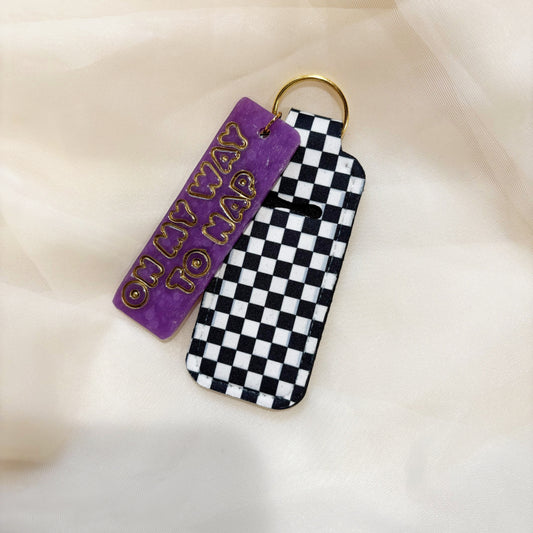 On My Way To Nap Keychain